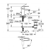 MONOMANDO LAVABO EUROSTYLE GROHE